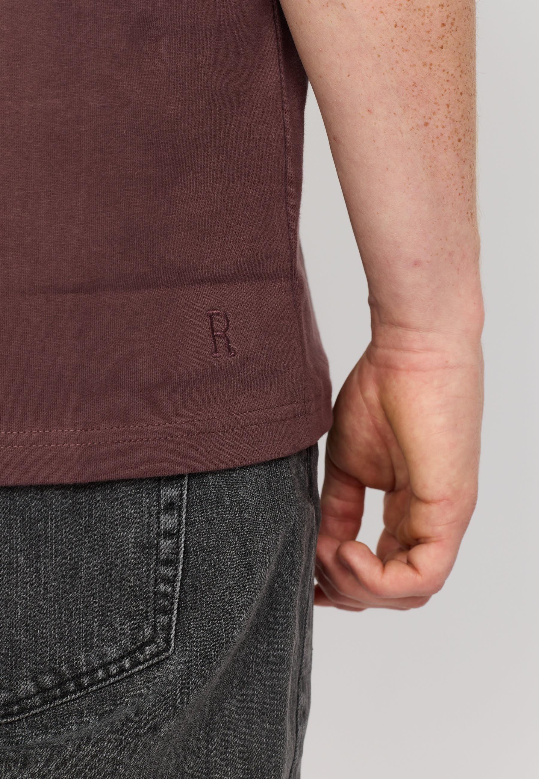 Revolution Dustpurple Loose T-Shirt Herren kastanienbraun 